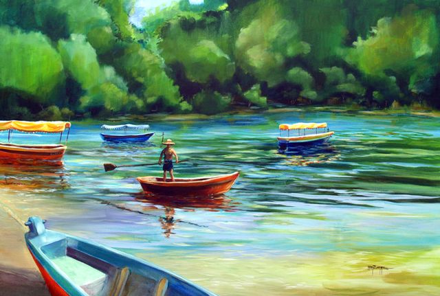 Milton Pocasangre
Pescador /
Acrilico