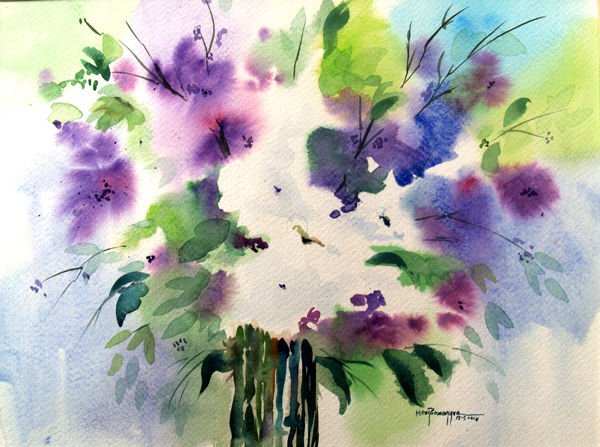 Milton Pocasangre
Flores /
Acuarela