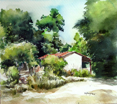 Cabaña 1/Acuarela