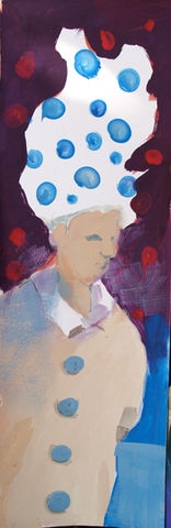 El pijama
Autor: Milton Pocasangre
Tecnica: Gouache