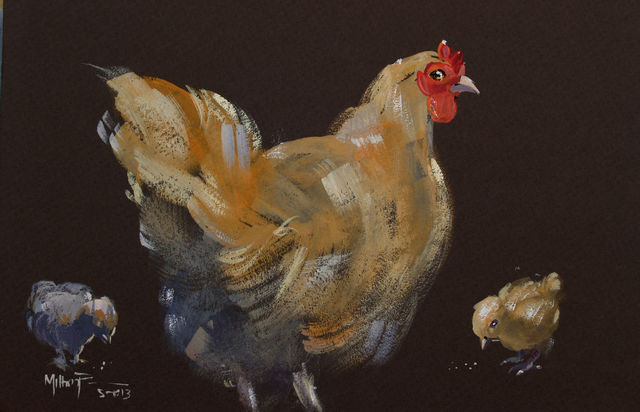 Milton Pocasangre
GAllina /
Tempera