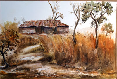 Cabaña III / Acuarela