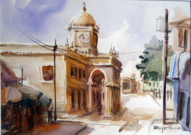 San ta Ana, Alcaldia / Acuarela