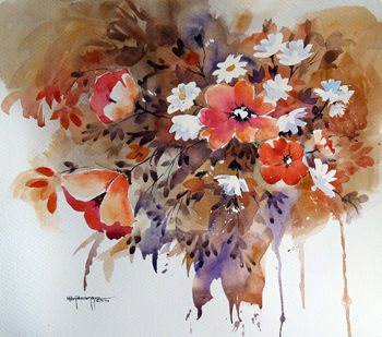 Milton Pocasangre
Flores /
Acuarela