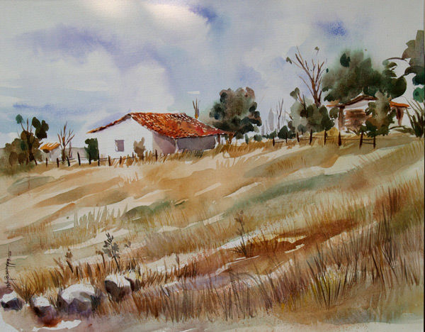 Milton Pocasangre
Cabaña III /
Acuarela