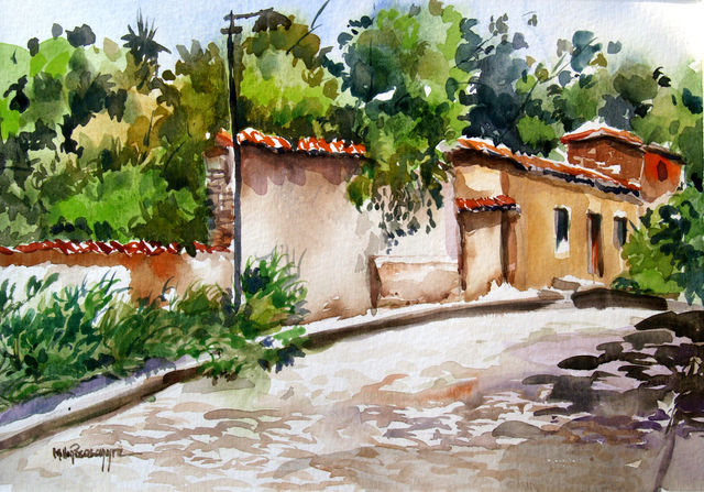 Milton Pocasangre
Calle En Mejicanos SS /
Acuarela