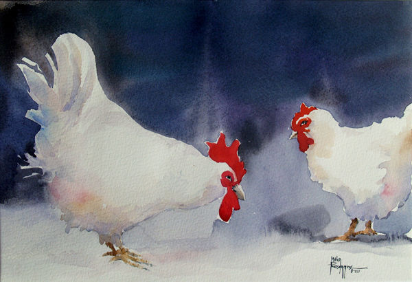 Milton Pocasangre
pollos /
Acuarela