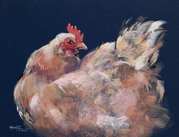 Milton Pocasangre
Gallina /
TEmpera
