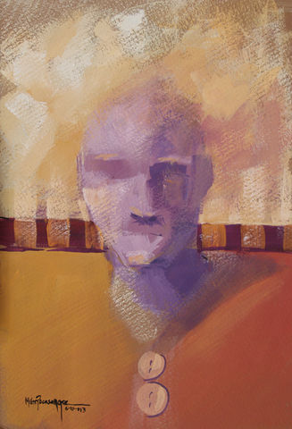 Divagaciones 
Autor: Milton Pocasangre
Tecnica: Gouache