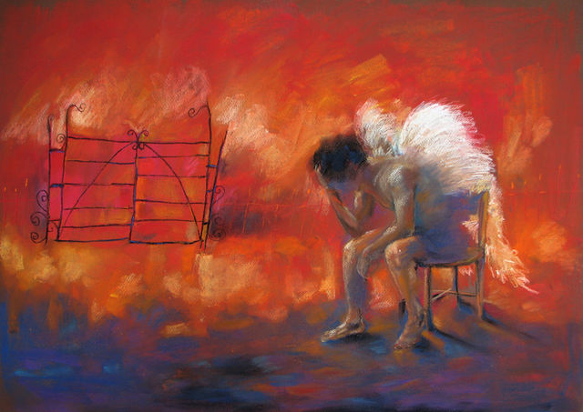 Milton Pocasangre
La espera /
Pastel