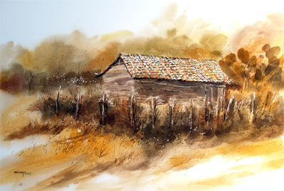 CabañaII /Acuarela